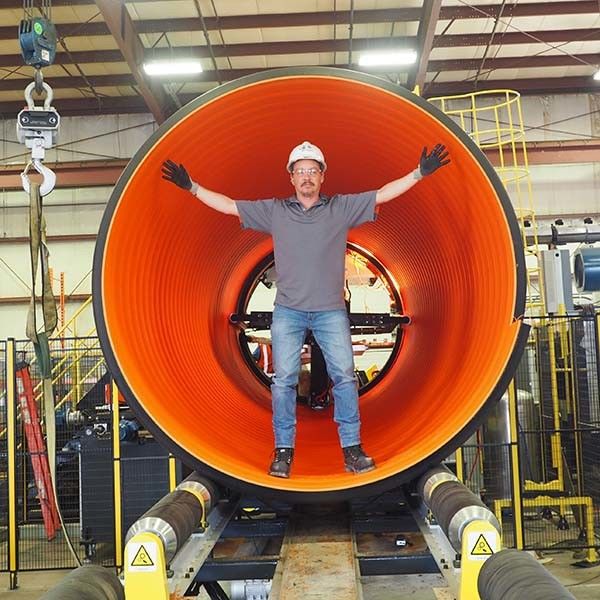 Sewage Corrugated Pipe Extrusion Line High Ring Stiffness SN8 SN20 3000mm